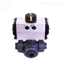 气动塑料三通球阀Q614/615S价格